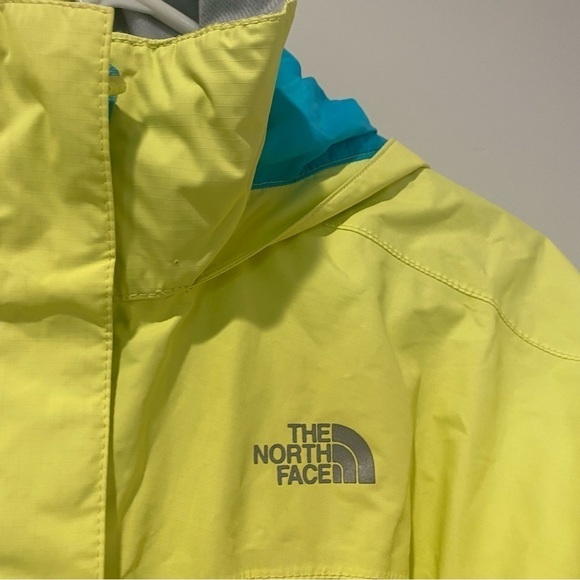 The north face rain jacket neon yellow Kids 14/16 - Picture 7 of 7